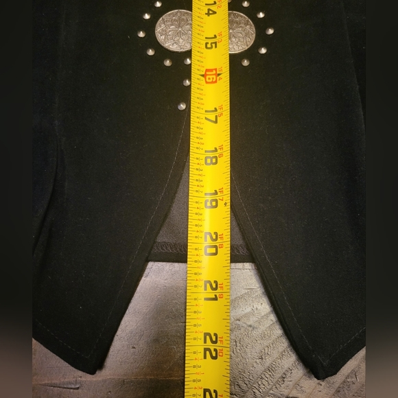 New Frontier Vintage 1990s Black Vest - Picture 5 of 6